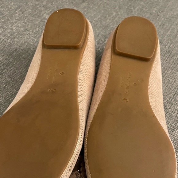 Kate Spade Metallic flats, size 10. - Picture 4 of 4